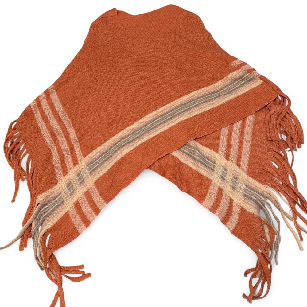 Women's Orange Poncho